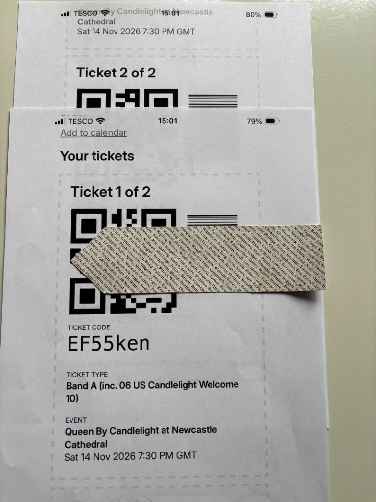 Queen By Candlelight Tickets – Newcastle Cathedral, 14 Nov 2026