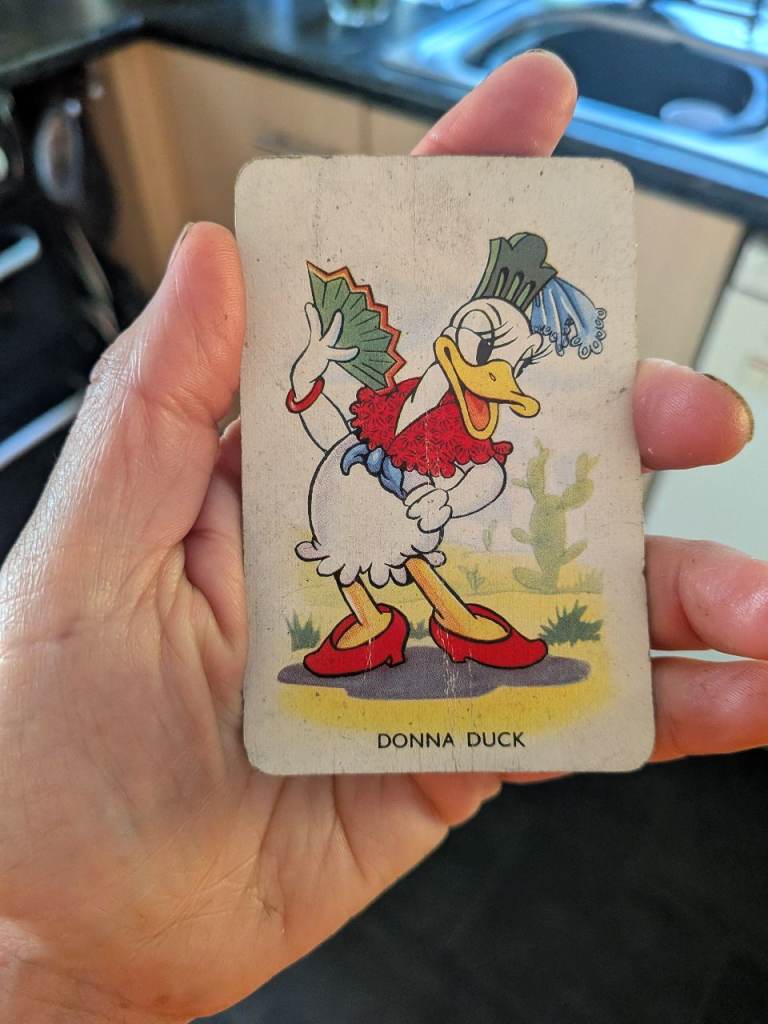 Disney Donna Duck shuffled symphonies 1938 card