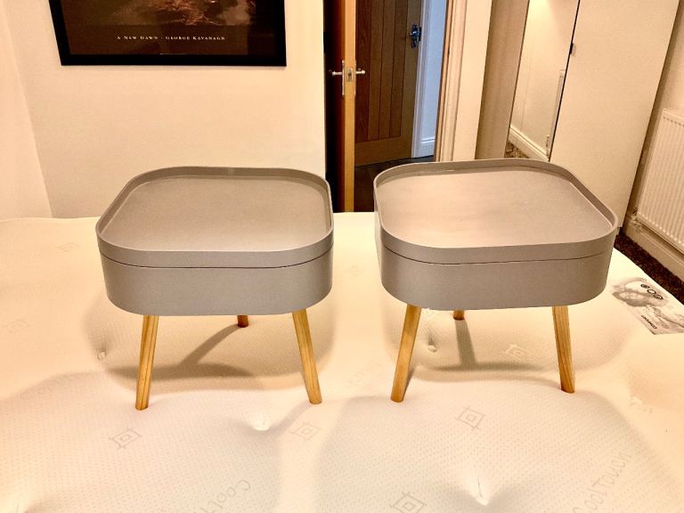 Bedside table with storage X 2 