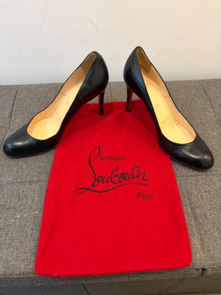 Christian Louboutin Black Heels, Size 40 – Used Condition