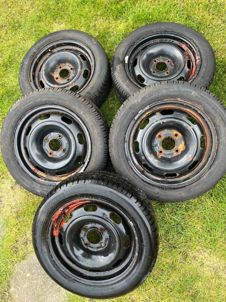 Citroen C2 Factory Steel Wheels X5 OEM 4x108 PCD Peugeot Ford rims