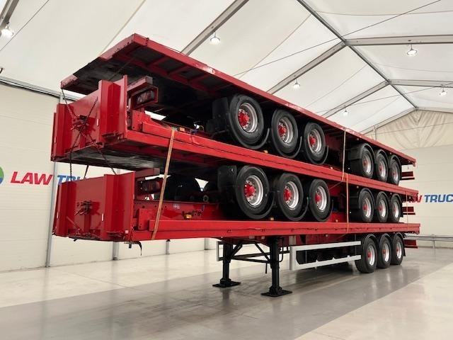 SDC Tri Axle Stack of 5 Flatbed Trailers BPW
