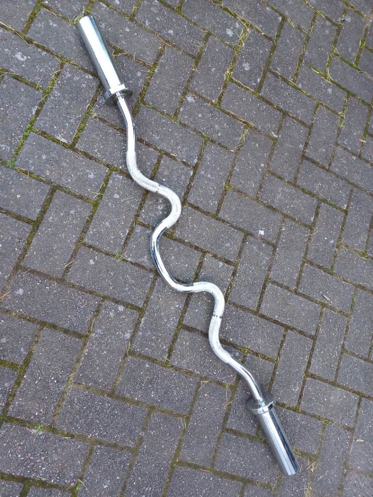BODY POWER TRI CURL OLYMPIC WEIGHTS PLATES BARBELL