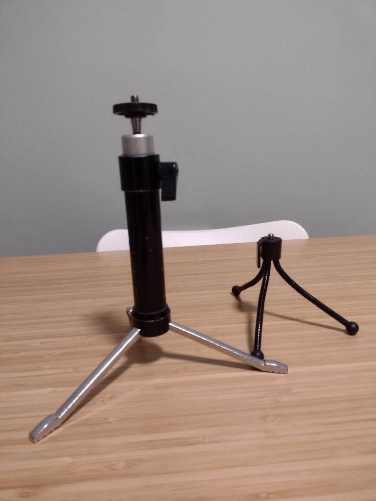 2 x camera tripods