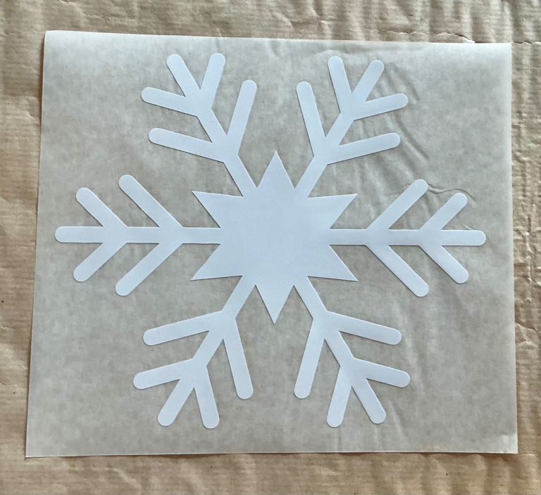 3pcs Medium (20cm) Christmas White Snowflakes Oracal Print Vinyl Removable Window Decal StickerA