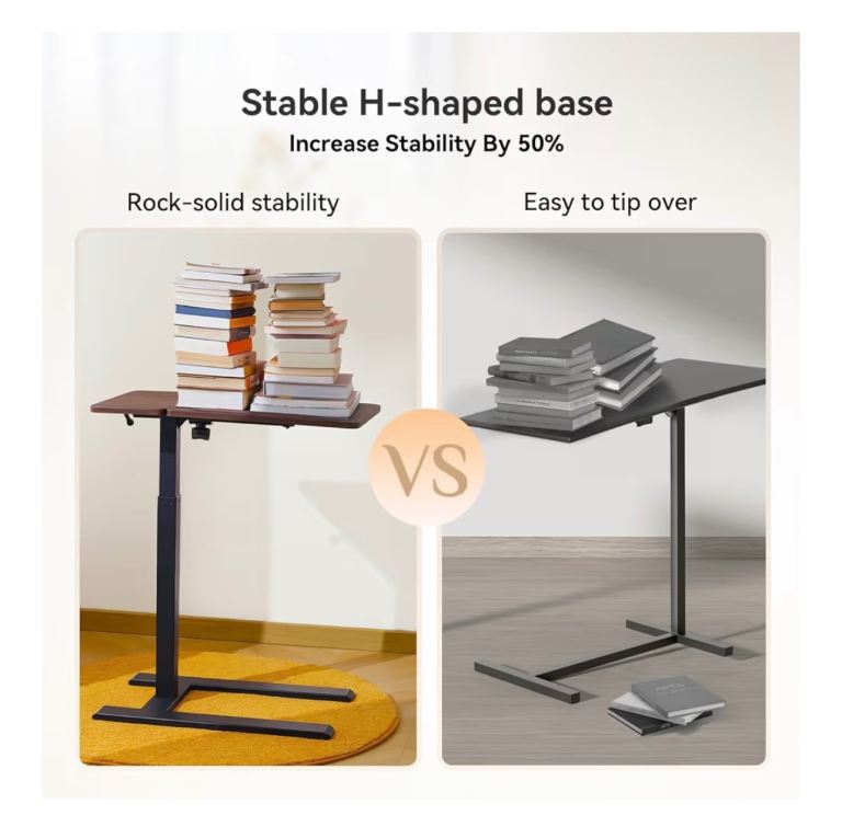 SIHOO D01 Overbed Table - Height & Tilt Adjustable