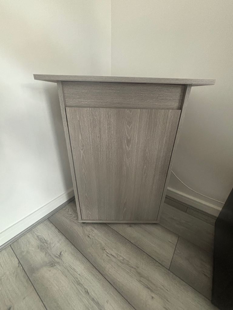 Grey Wood Effect Aquarium Cabinet with Storage