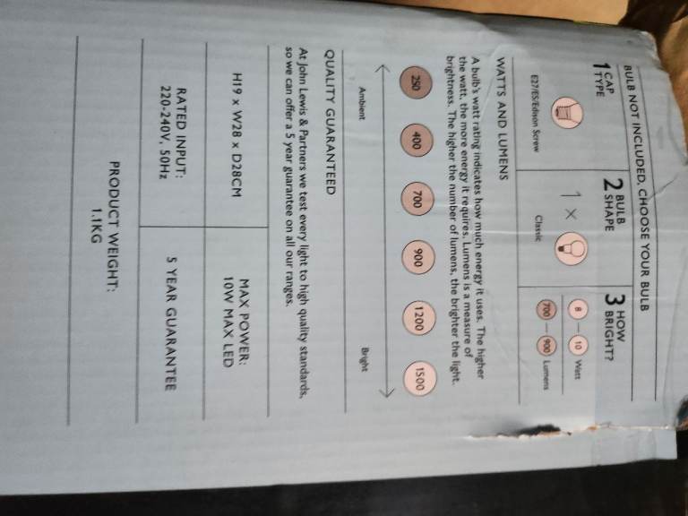 John Lewis glass ceiling lights