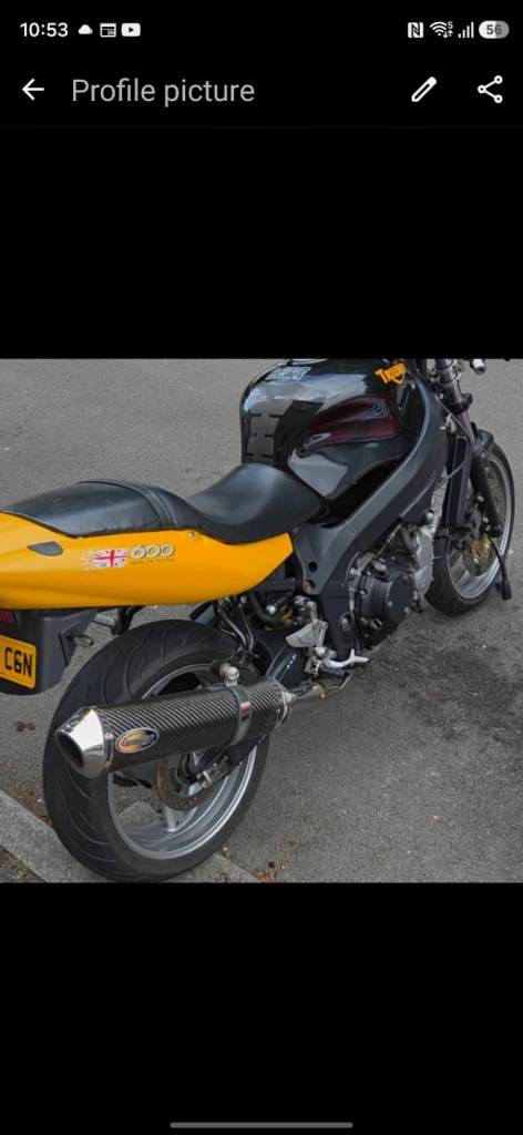 Triumph, TT, 2001, 599 (cc) street fighter superbike