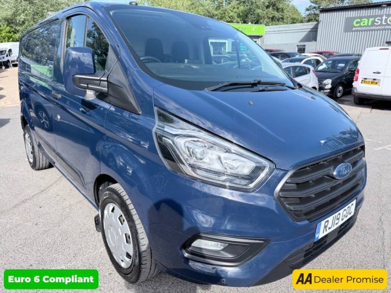 2019 Ford Transit Custom Blue 2.0 320 EcoBlue Trend van, 68,700 miles, Euro 6, ULEZ compliant, 6-...