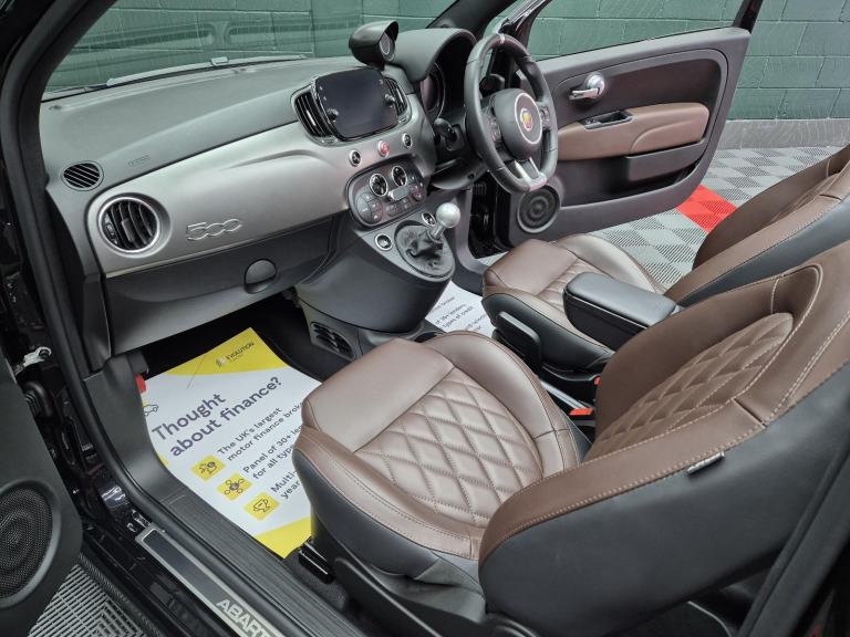 2022 Abarth 595C Turismo Convertible, Leather,Motorhome Tow Car (Braked) A Frame