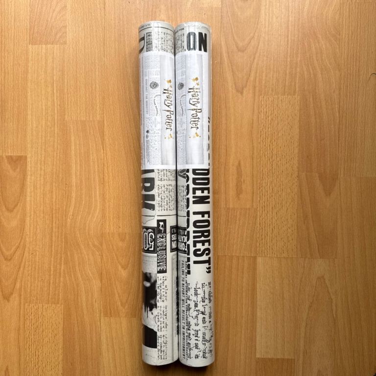 Harry Potter Wallpaper - DAILY PROPHET MONO PATTERN BATCH 006 x2