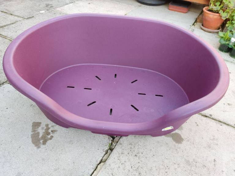 LARGE PLASTIC DOG BED