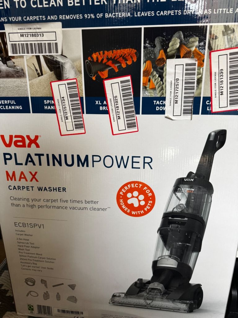 Brand new vax platinum power max 