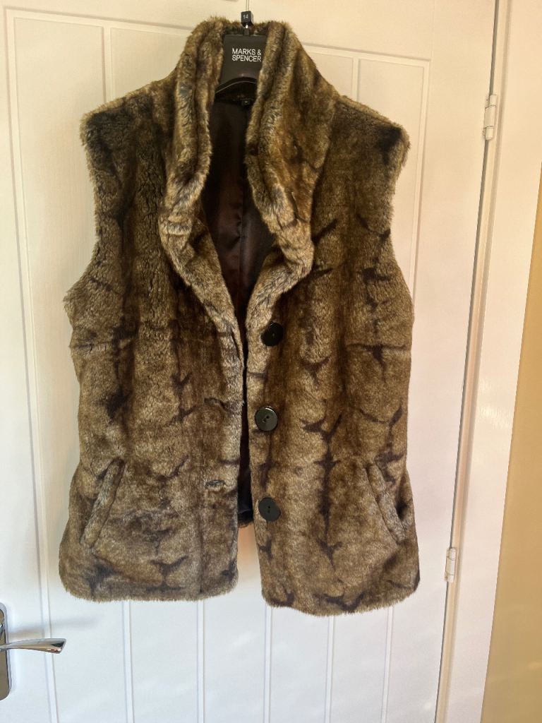 M&S Faux Fur Gilet