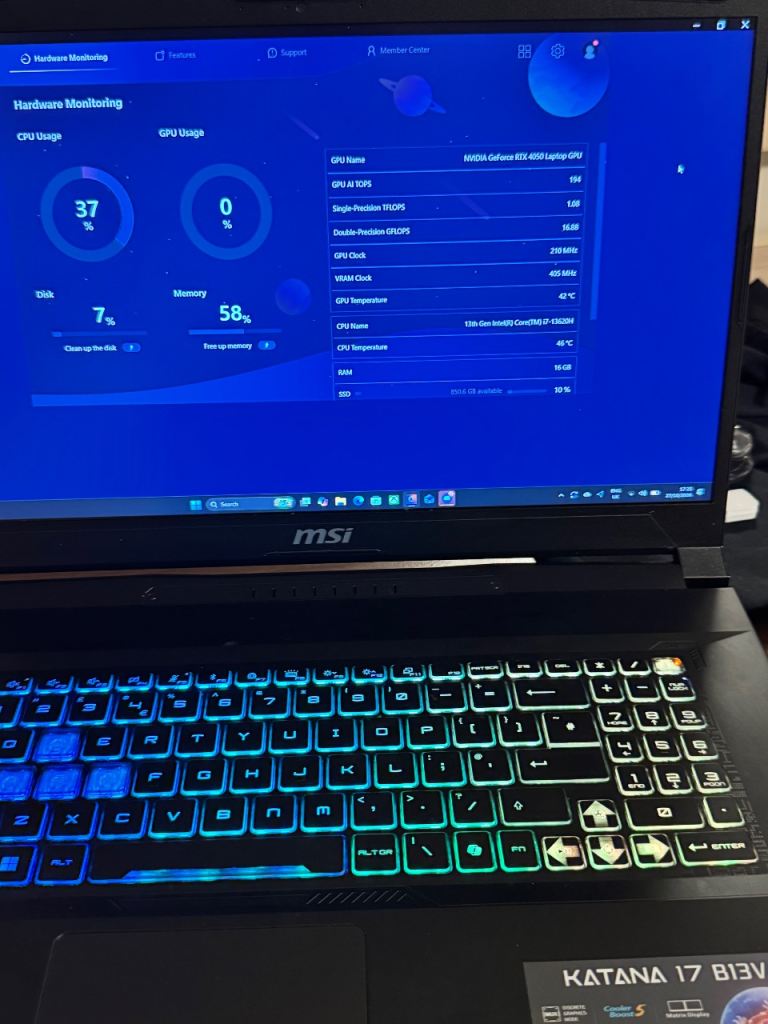 MSI Katana 17 B13V Gaming Laptop - As Good As New