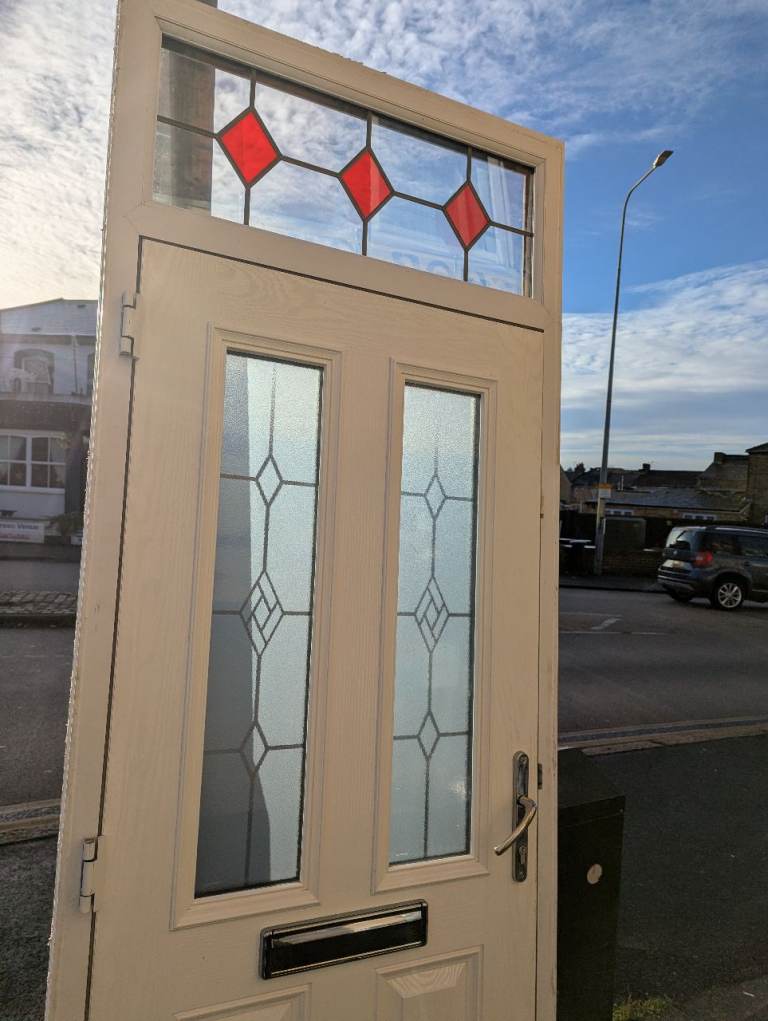 Used composite door with optional toplight