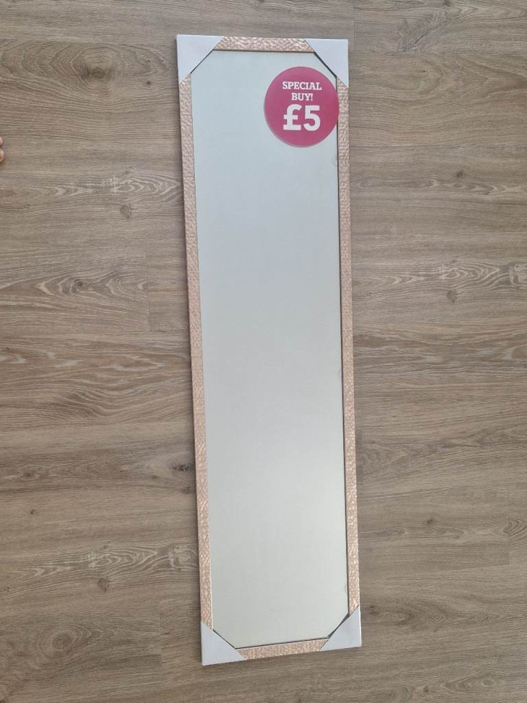 Dunelm Rose Gold Full Length Mirror - Brand New