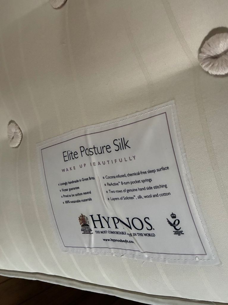 REDUCED PRICE Hypnos Elite Posture Silk king size mattress