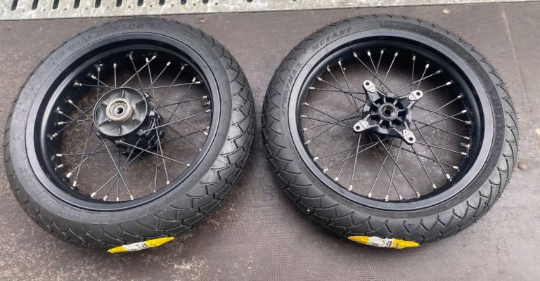 Honda nx650 Dominator Super moto wheels fmx slr never used  