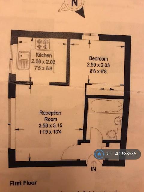 Studio flat in John Williams Close, London, SE14 (#2688585)