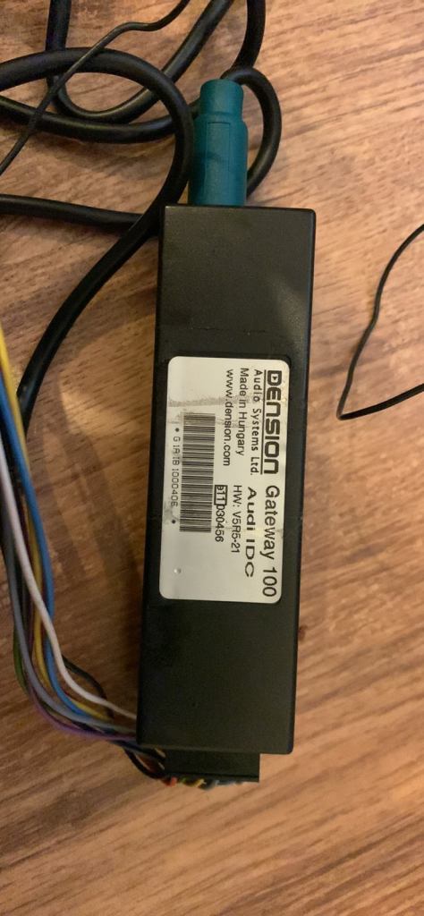 Dension Gateway 100 Audi IDC iPod iPhone interface adaptor