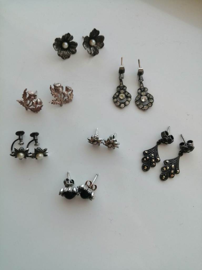 7 x Vintage Earrings job lot
