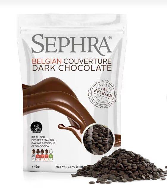 Sephra Dark Luxury Belgian Couverture Chocolate - 2.5kg