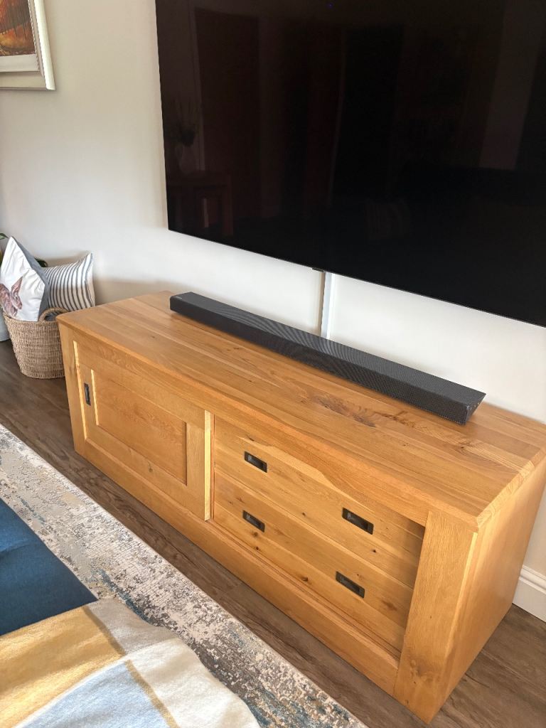 Next Solid Oak TV Cabinet