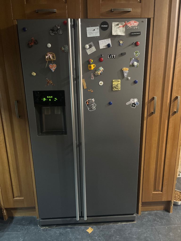 Graphite American fridge freezer