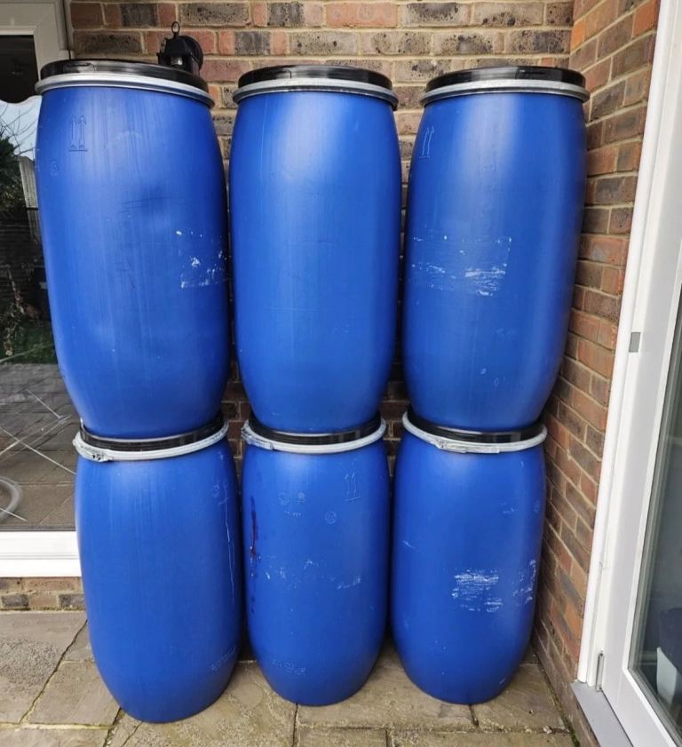 150 litre clasp lid barrels shipping allotments storage 