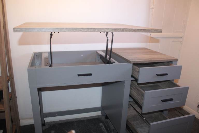 Solid Wood Base Standing Desk - Hardly Used