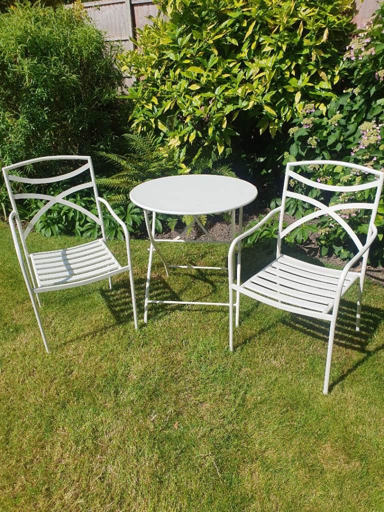 White Patio Set