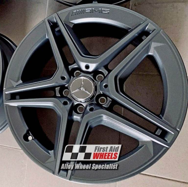 R559GS Swap MERCEDES A CLASS CLA 4X 18'' GENUINE AMG SATIN GRAPHITE GREY ALLOY WHEELS