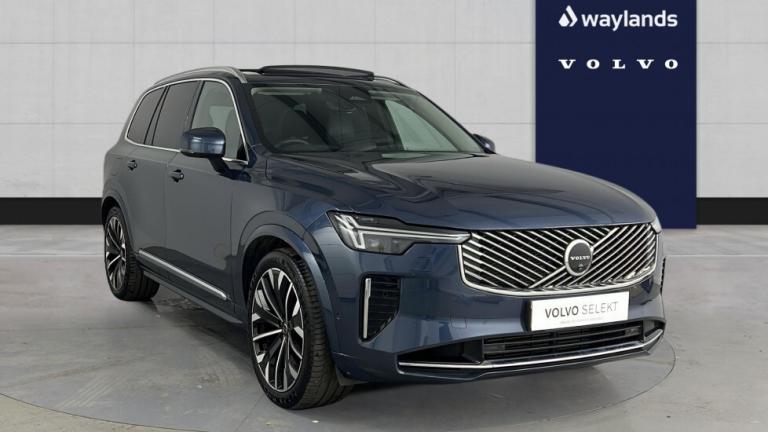 2025 Volvo XC90 Ultra, T8 AWD Plug-in hybrid, Electric/Petrol, Bright, 7 Seats Estate Petrol Para...