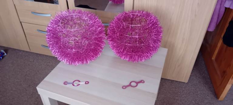 Pink Ceiling shade lights