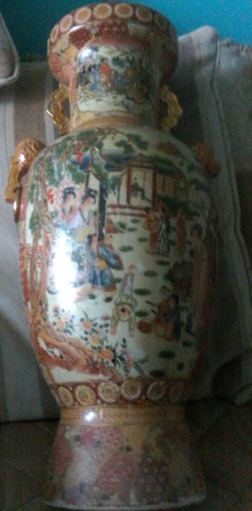 LARGE CHINESE OR JAPANESE VASE
