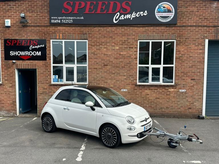 Fiat 500 1.2 Lounge, PANO SUNROOF + NAV, Motorhome Towcar (Braked) A Frame