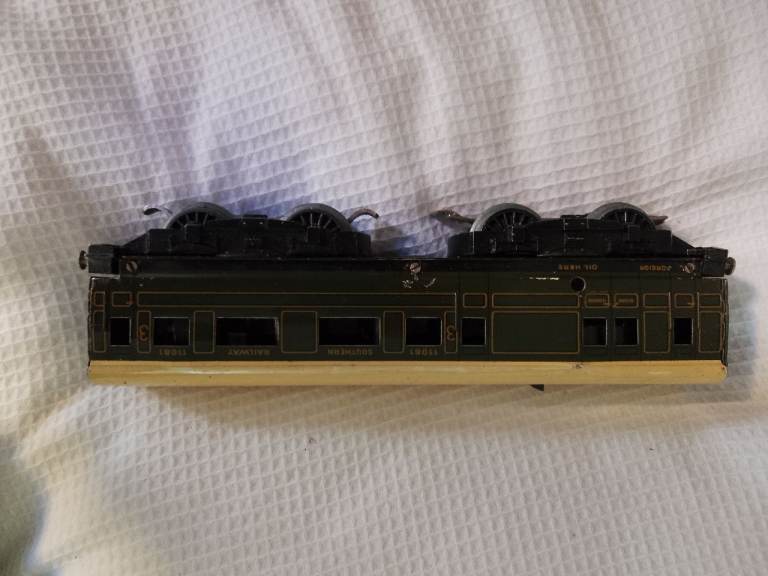 Vintage Model Railway Engine and Track Pieces
