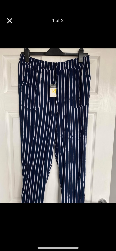 Brand new with tags Ladies stripy trousers