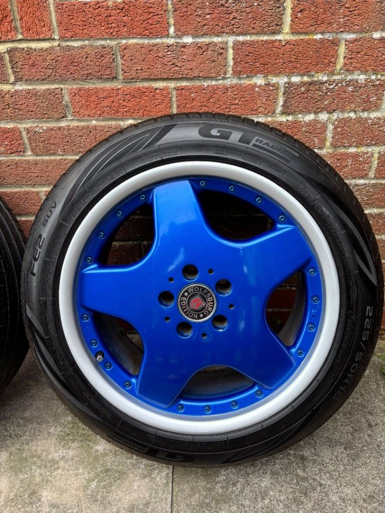 For VW T4 set of four merc mono-block style 18” alloy wheels and tyres