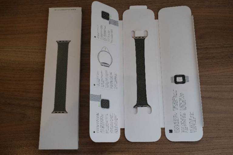 Apple Watch Strap 44mm Inverness Green Braided Solo Loop - Size 7