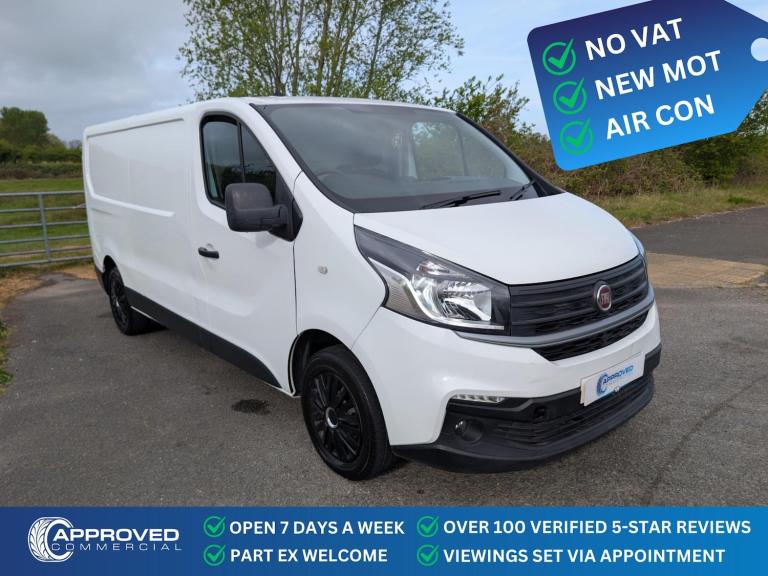 2020 Fiat Talento (70) NO VAT! 2.0 MULTIJET 120 SX L2 LWB 46K MILES RENAULT TRAFIC PANEL VAN Dies...
