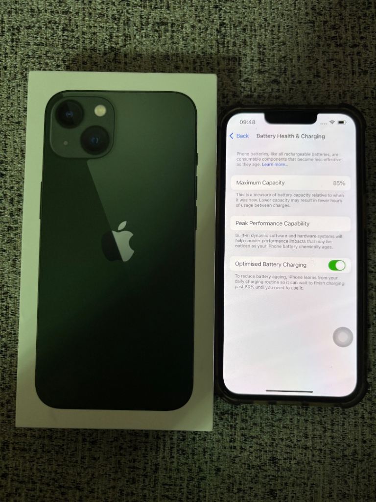 Apple iPhone 13 Unlocked 512GB Green Excellent Condition 85% Battery