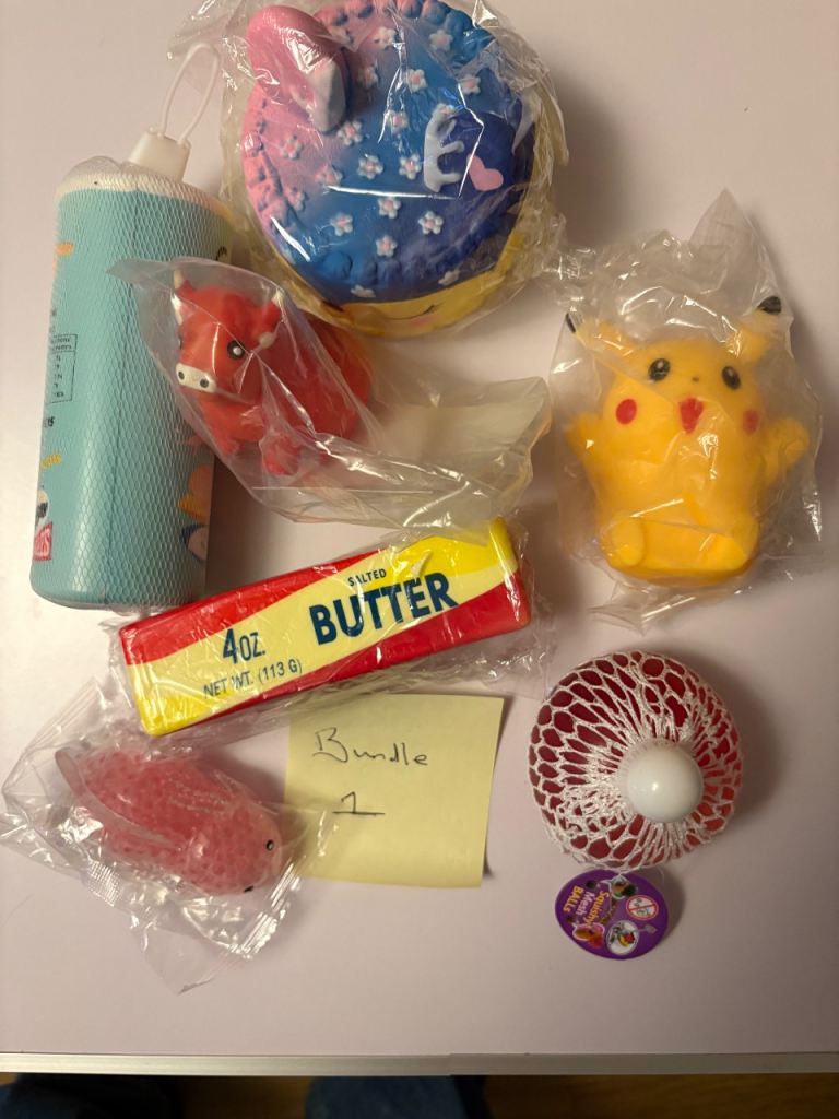 Bundle 1 of assorted squishy toys