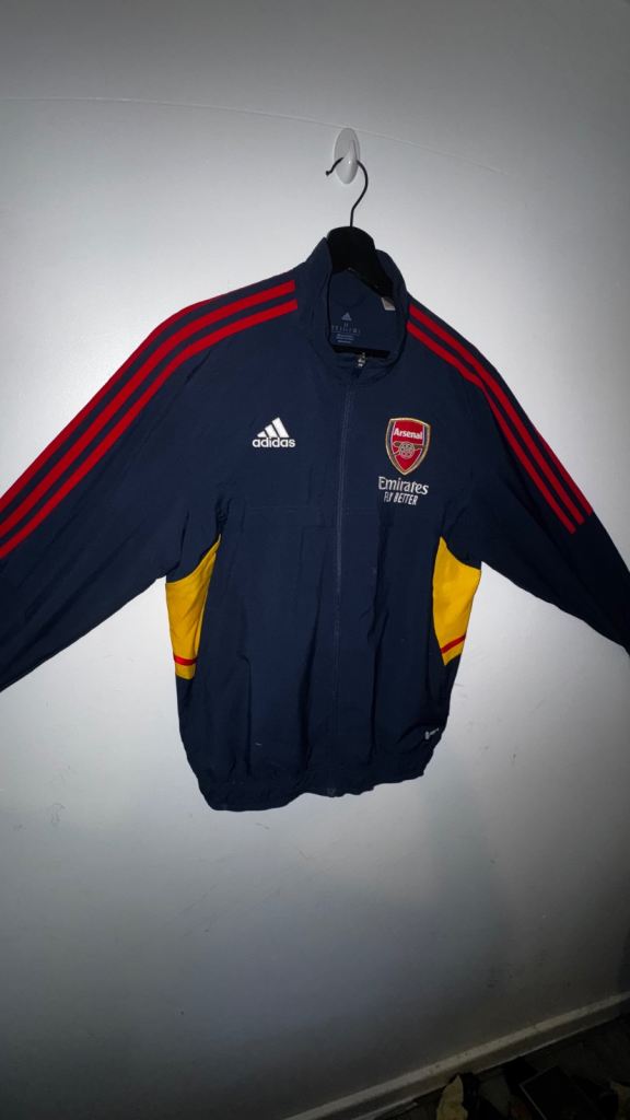 Adidas Arsenal FC Blue Track Jacket - Size M