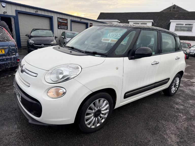 2013(63) Fiat 500L MPV 1.4 Petrol 95,000 Miles MOT'd 25/3/26 , White with black Roof A