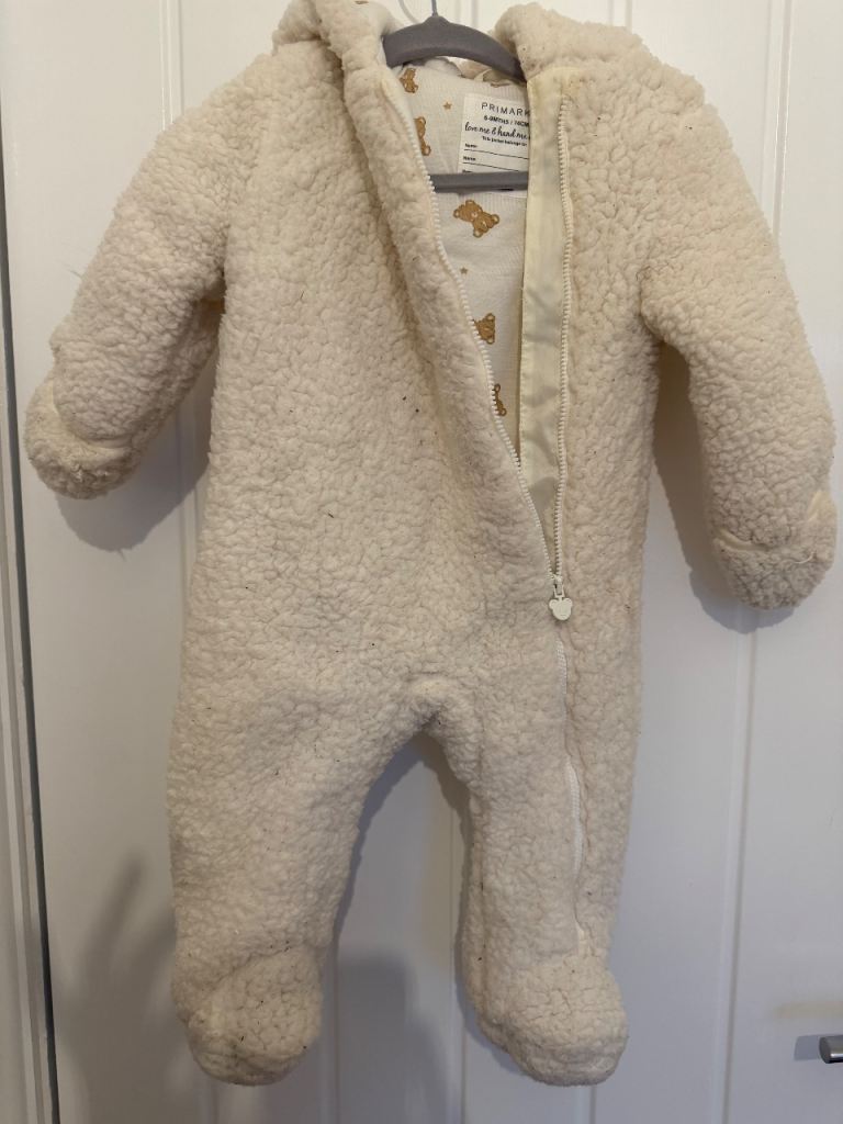 Primark teddy fleece snowsuit 
