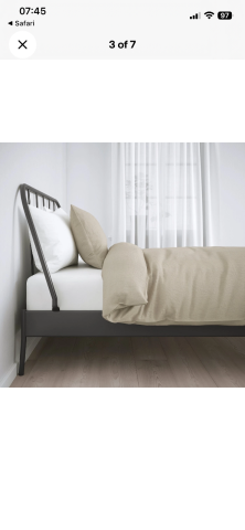 FREE - IKEA KOPARDAL Double Bed Frame – Dark Grey, Great Condition