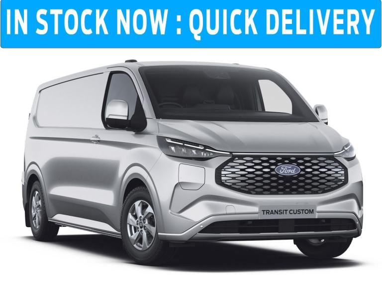 NEW Ford Transit Custom 320L1 Limited Electric 65kwh 100kw 136ps AUTO Silver